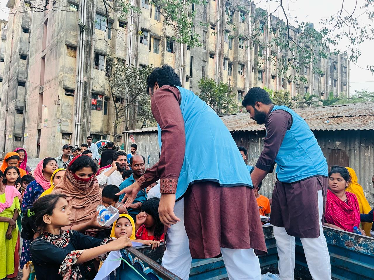 Community receiving meals